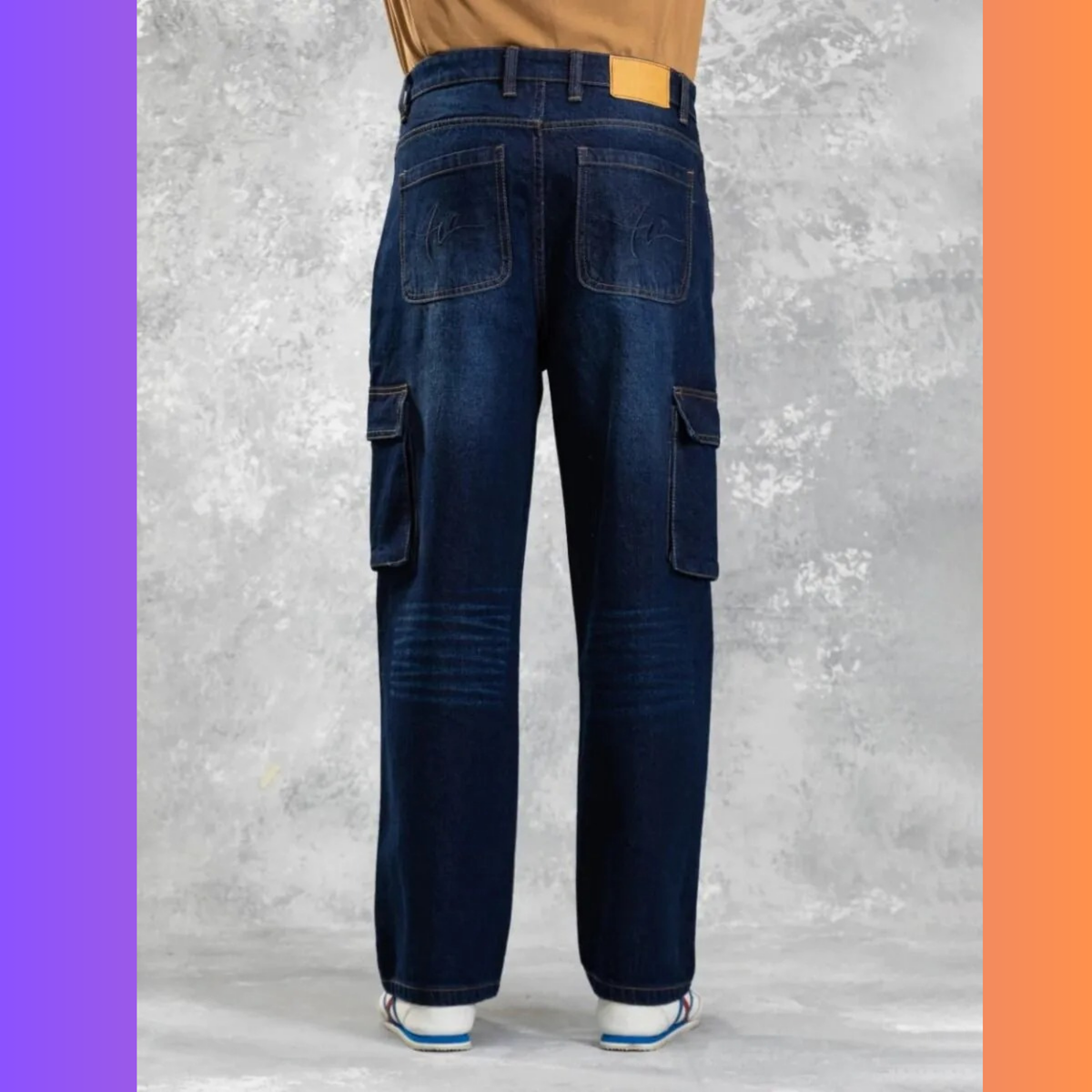 Baggy Cargo Jeans Light Blue (Copy)