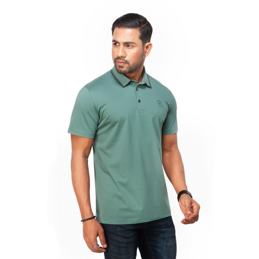 Polo:Short Sleeve_Semi Fit_Mercerized_