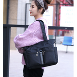 Women Casual Large Capacity Waterproof Oxford Cloth Bag (maroon)