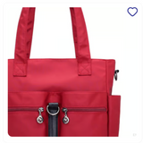 Women Casual Large Capacity Waterproof Oxford Cloth Bag (maroon)