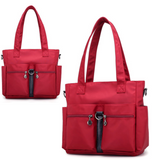 Women Casual Large Capacity Waterproof Oxford Cloth Bag (maroon)